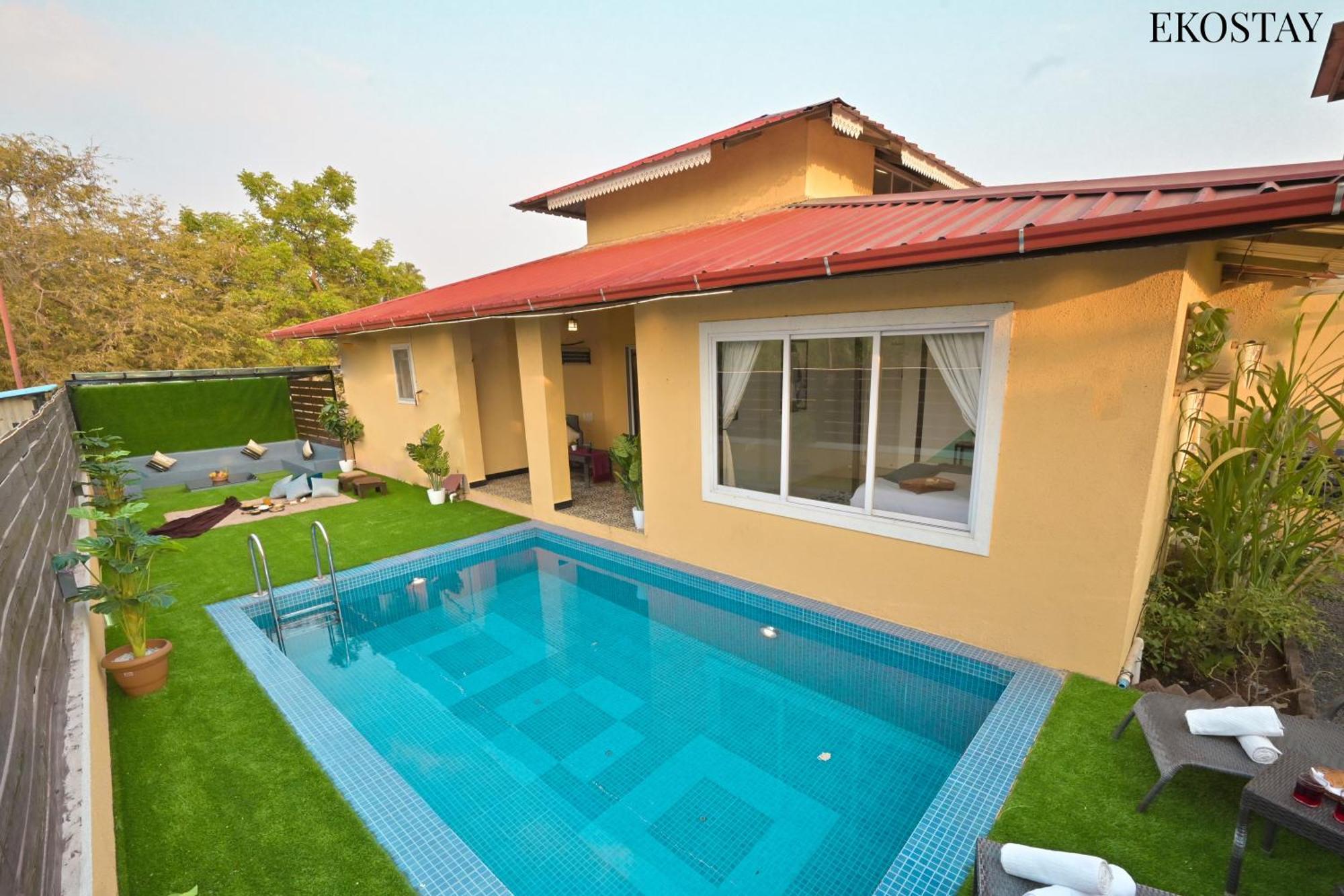 Ekostay - Pinewood Villa آليباغ المظهر الخارجي الصورة